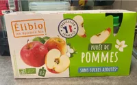 Purée de pommes sans sucres ajoutés