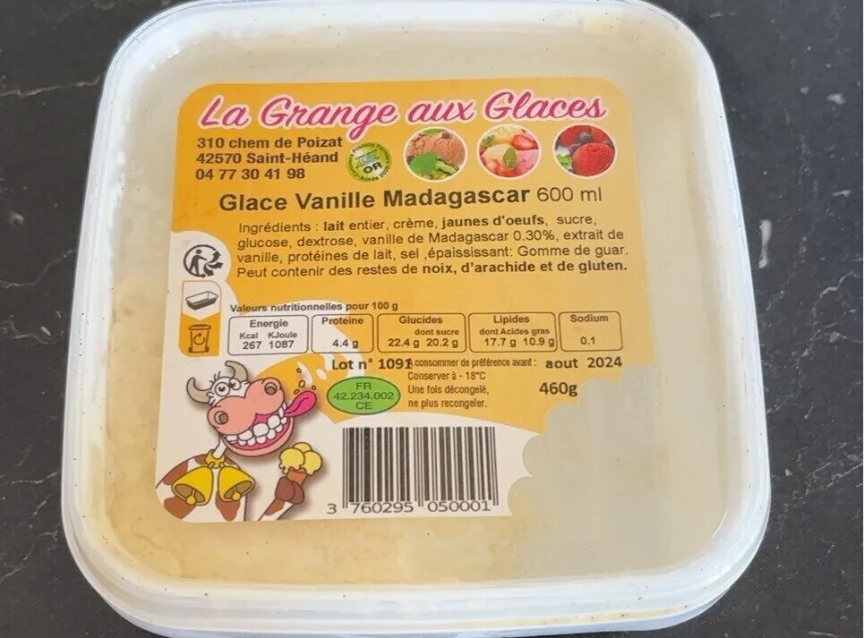 Glace Vanille Madagascar