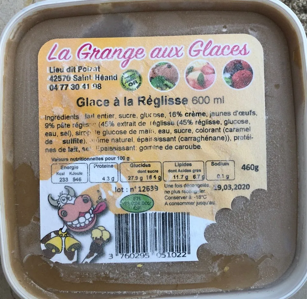 Glace a la Reglisse