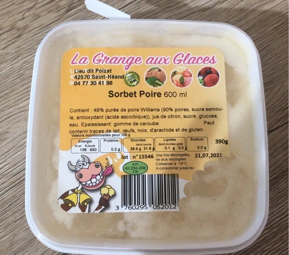 Sorbet Poire