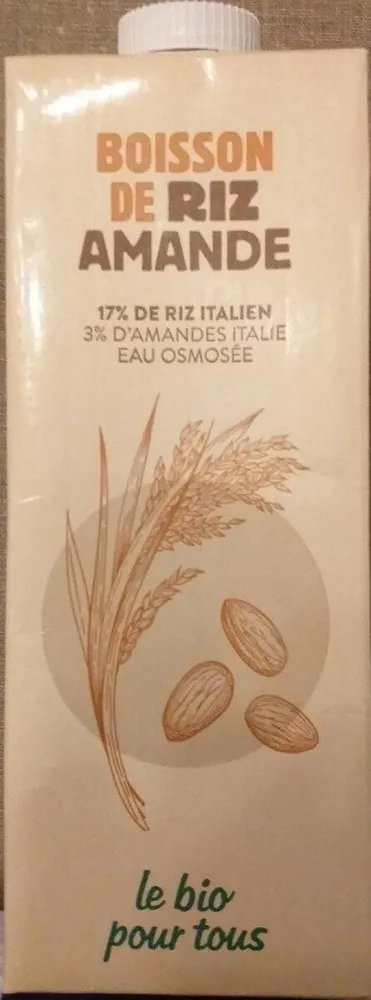 Boisson de riz amande