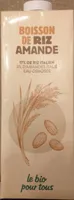 Boisson de riz amande