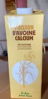 Boisson d’avoine calcium