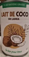 Lait de coco bio du Sri Lanka