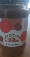 Purée de pomme et crème de châtaigne