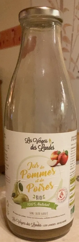 Jus de pomme et de poires