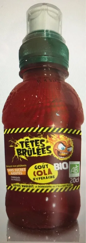 Boisson cola bio tetes brulees
