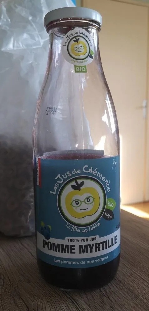 100% pur jus POMME MYRTILLE