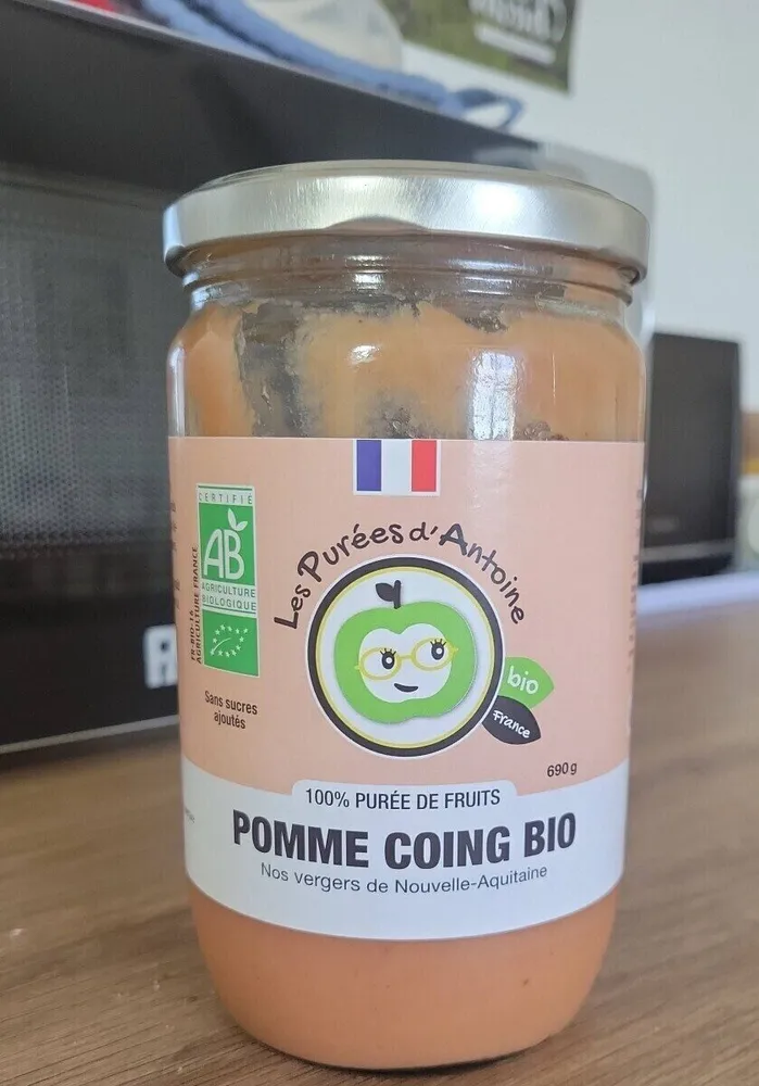 Purée de fruits Pomme Coing Bio