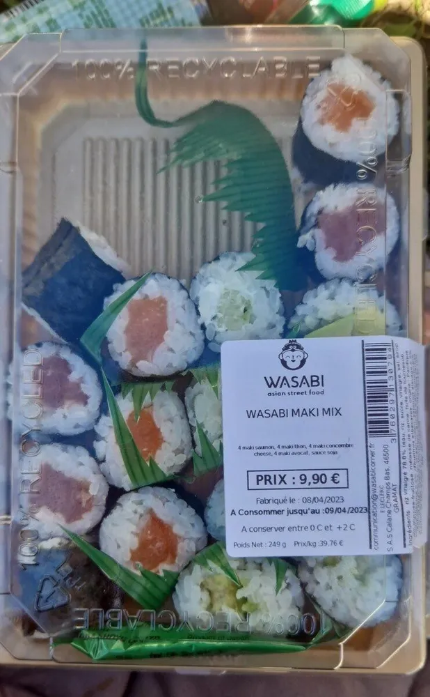 Wasabi maki mix