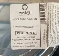 Poke thon saumon