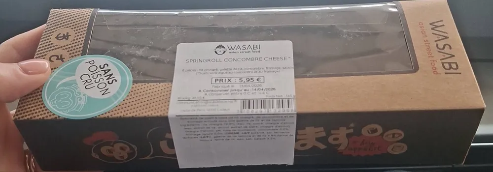 Springroll Concombre cheese
