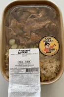 Poulet aux oignons et riz saute