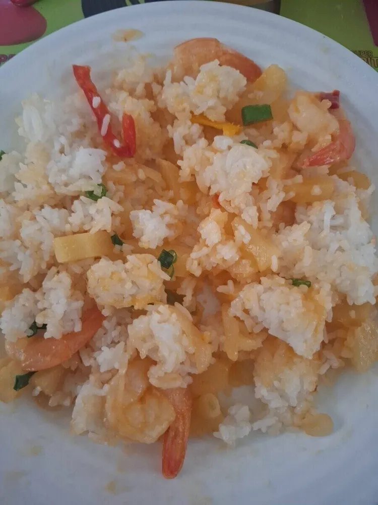 Crevettes aigre douce et riz