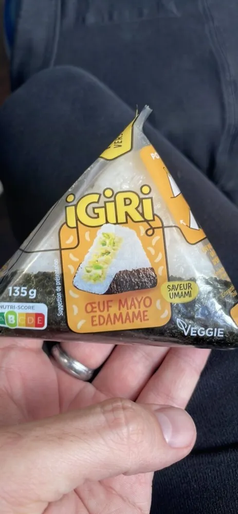 Onigiri œuf mayo edamame – igiri – 135 g
