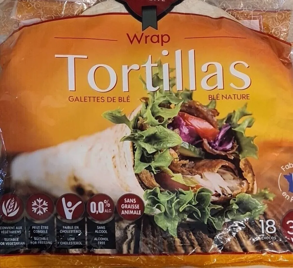 Wrap tortillas