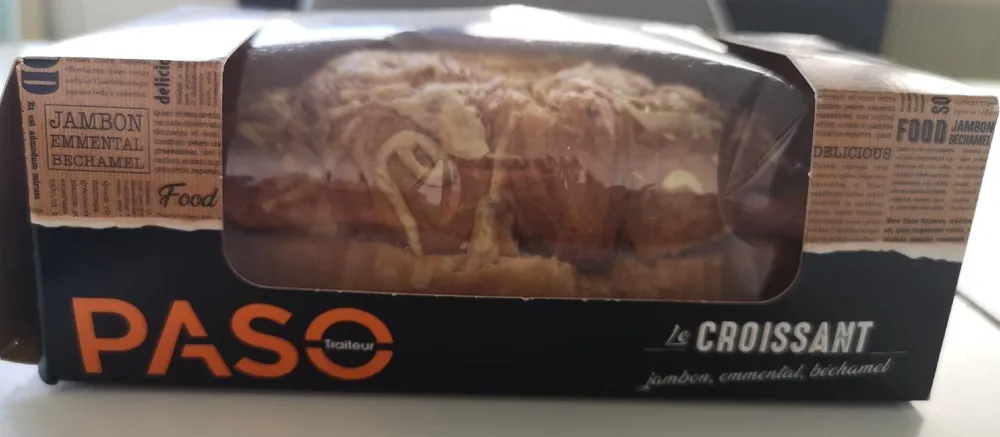 Le croissant jambon, emmental, bechamel