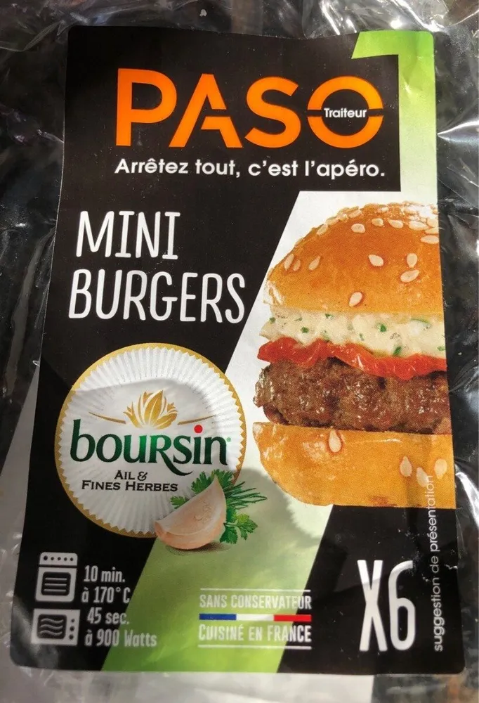 Mini burgers boursin