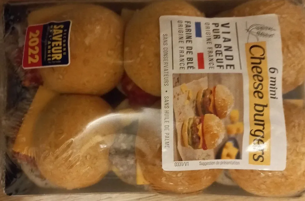 Mini cheese burger