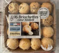 16 briochettes cœur fondant