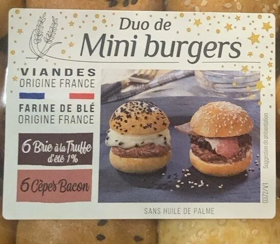 Duo de mini burgers