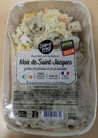 Noix de Saint-Jacques fondue de poireaux et riz au curcuma