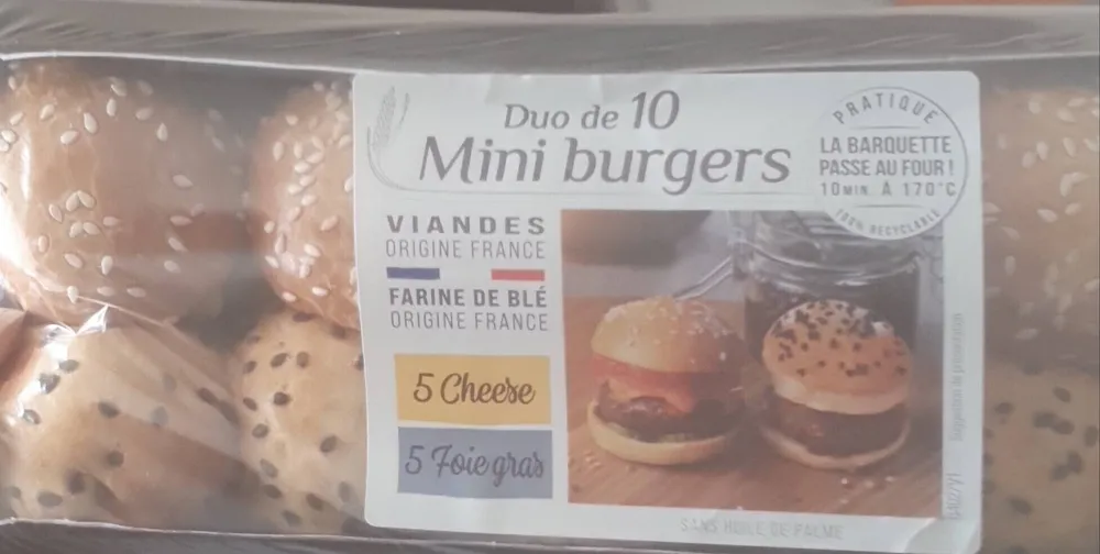 Mini burgers