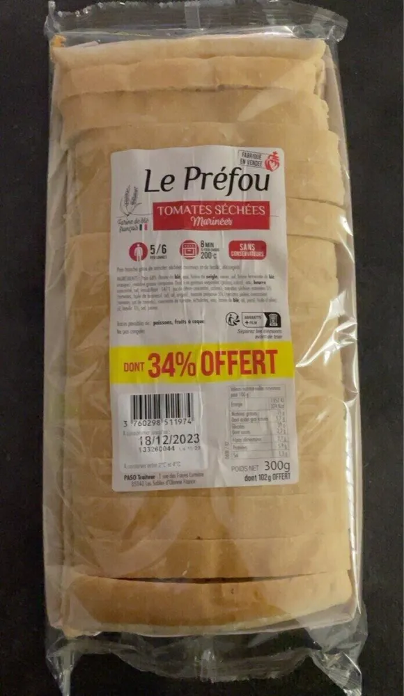 Le Préfou Tomates séchées marinées