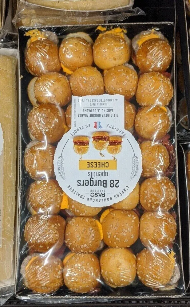 Mini burger cheese
