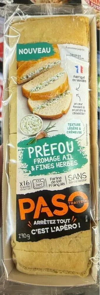Préfou fromage ail & herbes