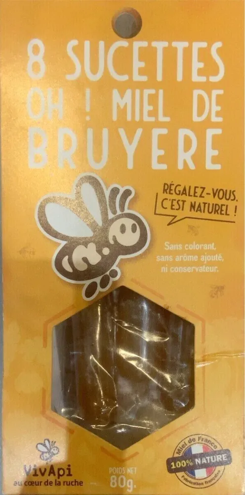 Sucette,miel de Bruyère