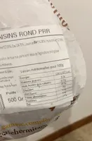 Pain raisin 500gr rond entier