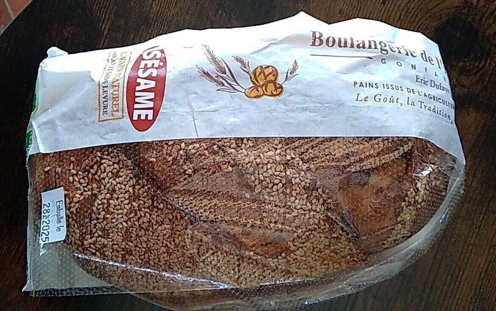 Pain sesame 500gr long tranche