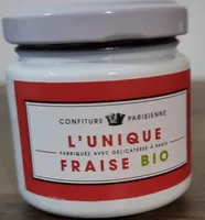 Confiture parisienne l'unique fraise bio