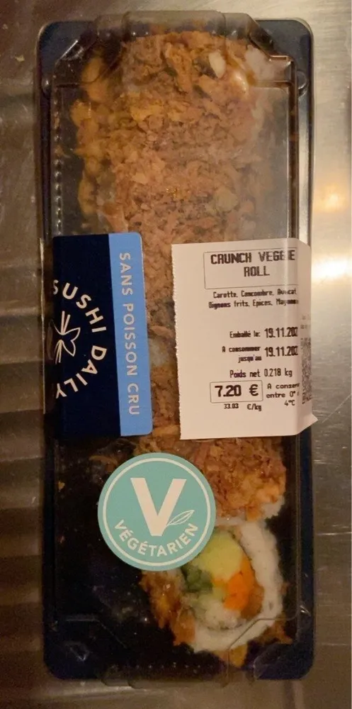 Crunch veggie roll