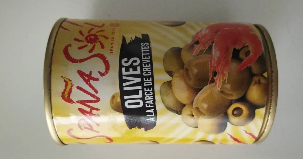 Olives à la farce de crevettes
