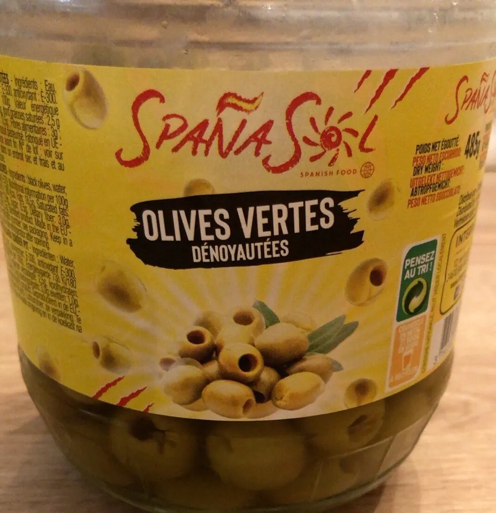 Olives vertes dénoyautées