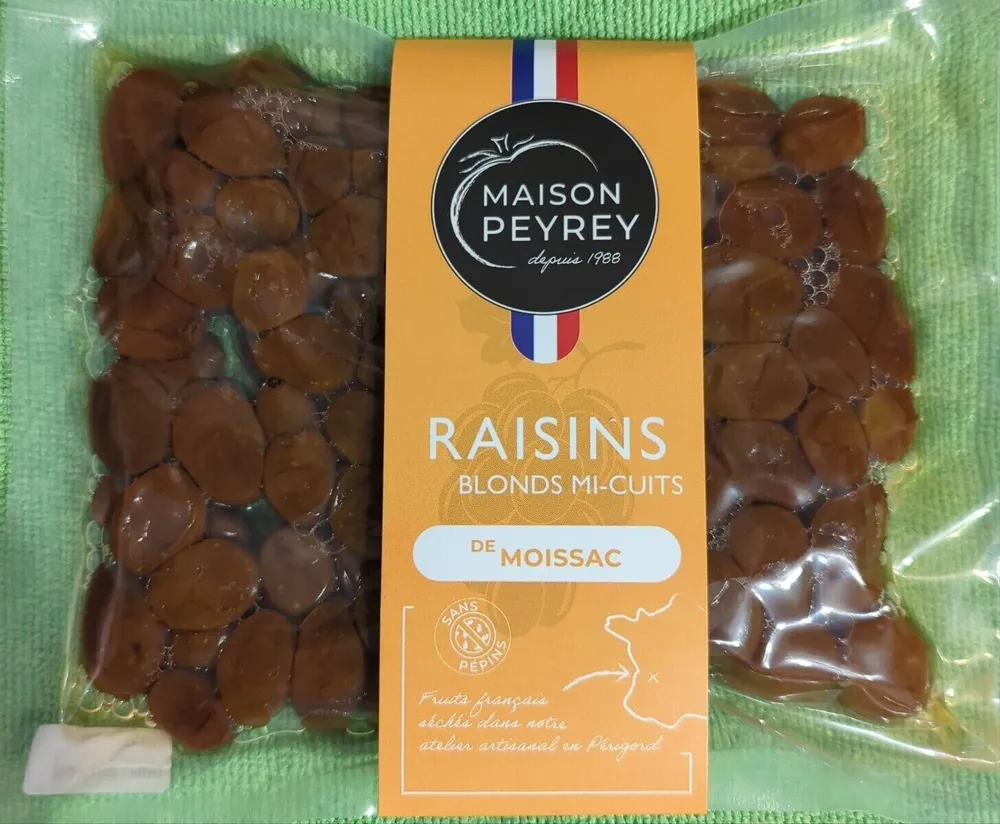 Raisins blonds mi-cuits de Moissac