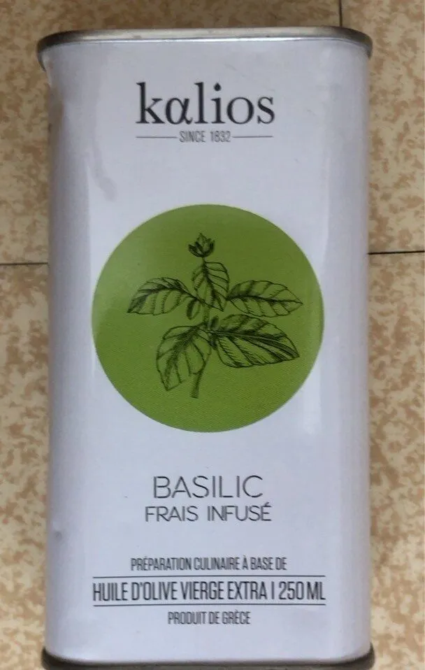 Huile d Olive à base de Basilic
