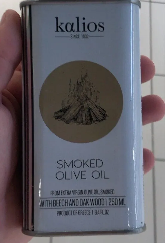 Smoked olive oil