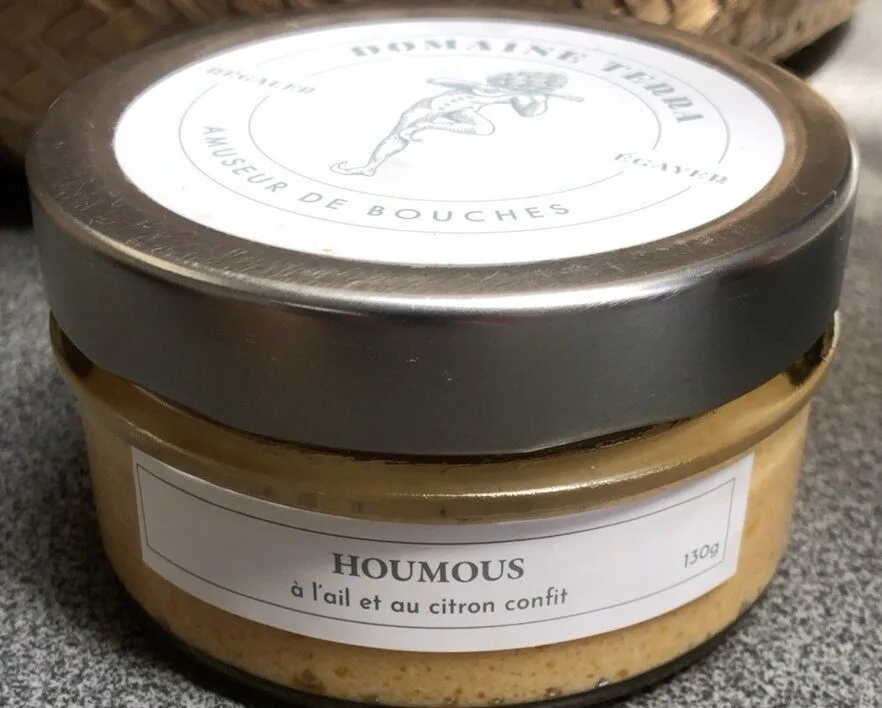 Houmous ail et citron confit