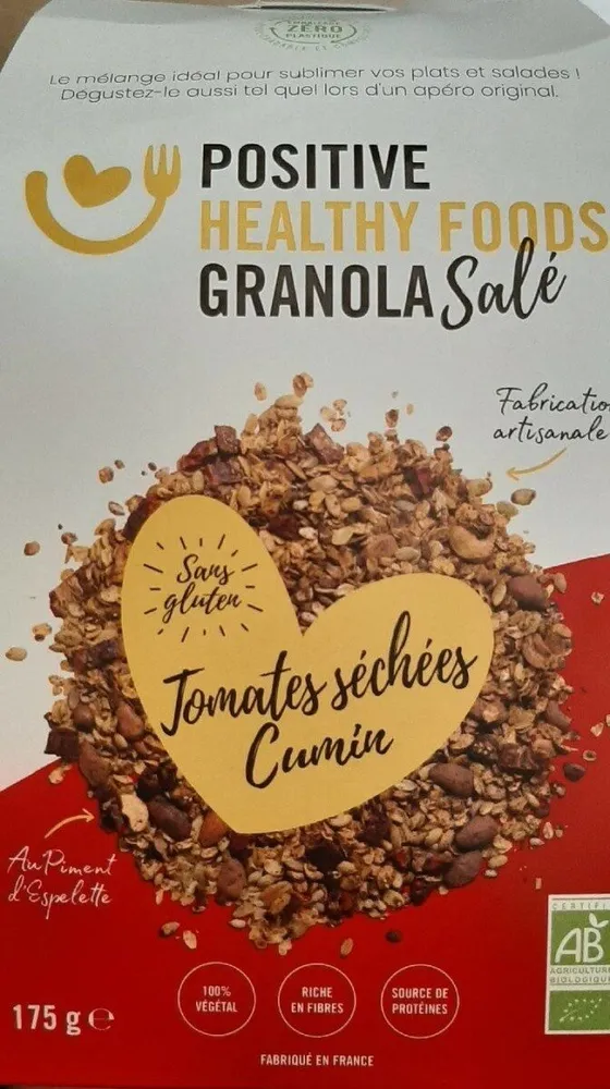 Granola Salé Tomates séchées Cumin