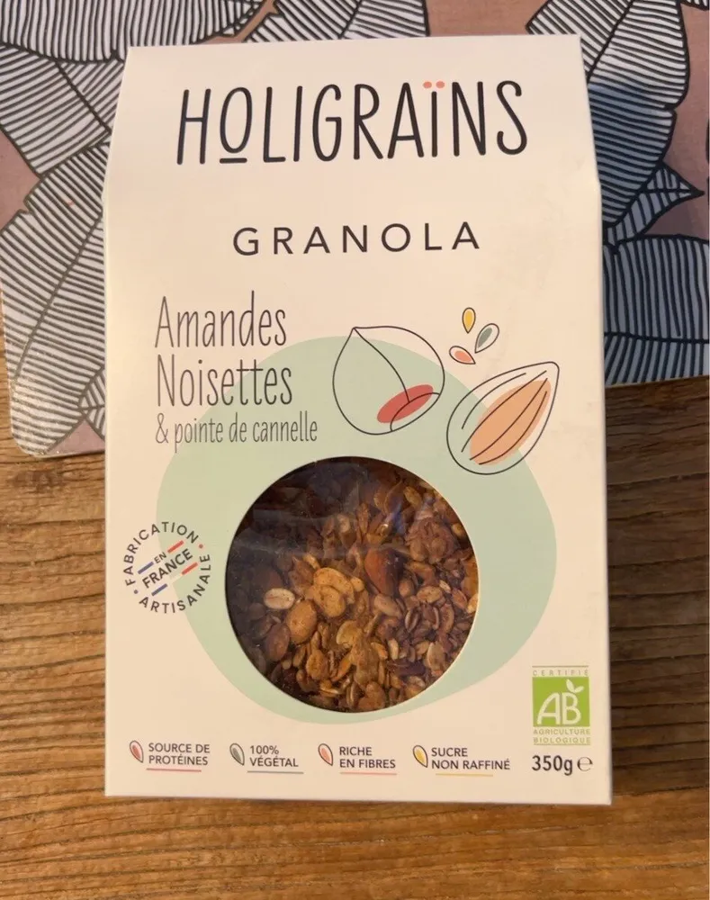 Granola amandes noisettes