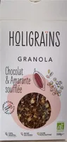Granola chocolat et amatante soufflee