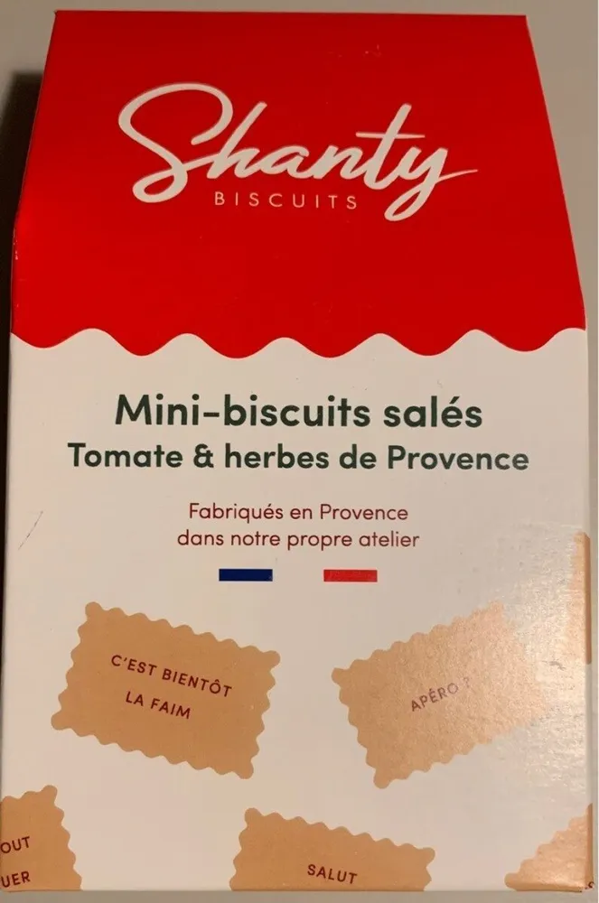 Mini biscuits salés Tomate et herbes de Provence