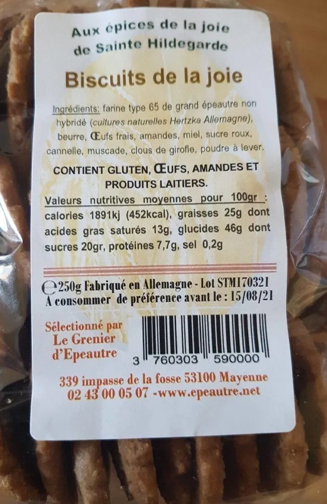 Biscuits de la joie