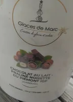 Glace chocolat au lait praliné noisette