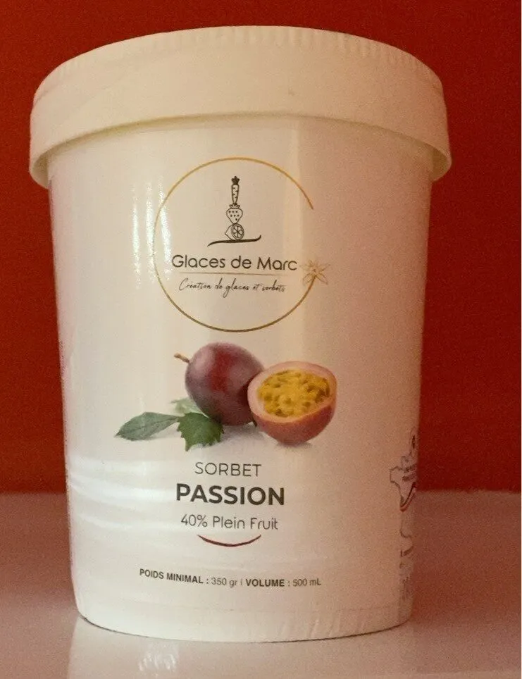 Sorbet Passion 40% Plein Fruit