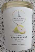 Glaces de Marc sorbet poire