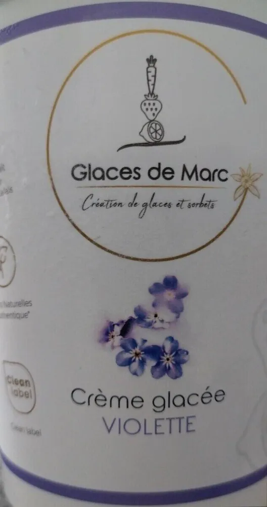 Crème glacée violette